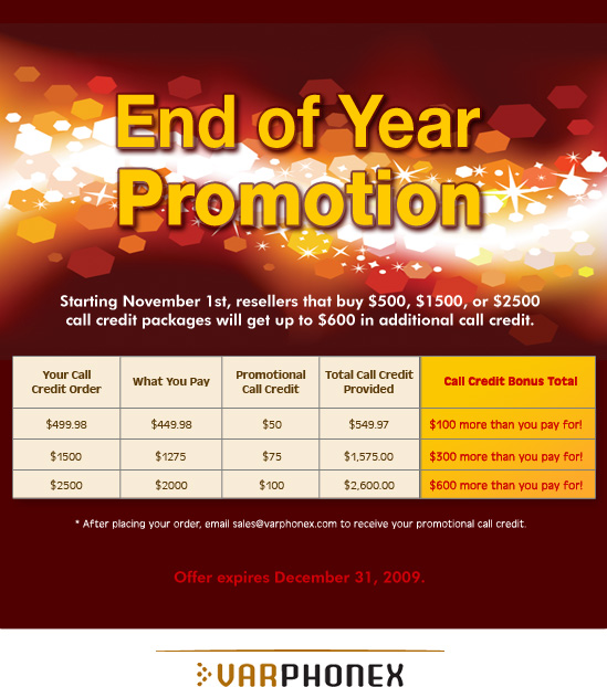 End of Year Promotion