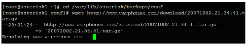 Configure Asterisk using VarPhonex Backup Set File